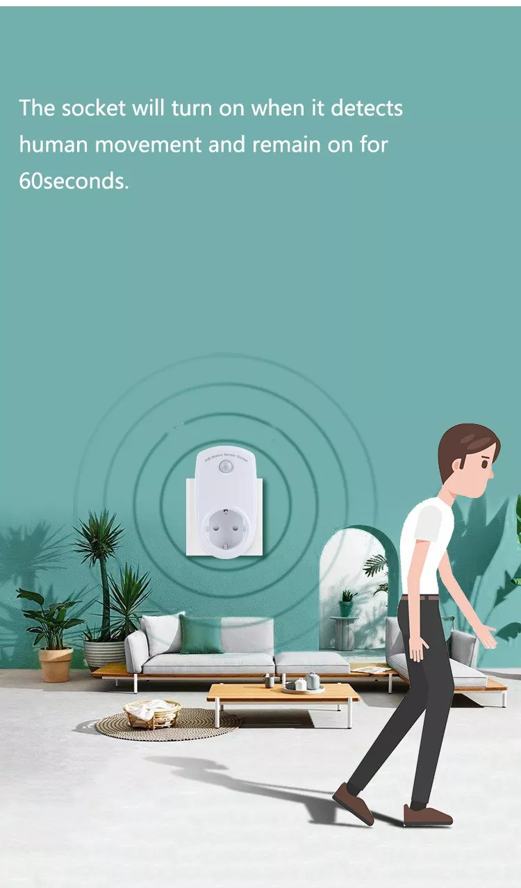 EU Motion Sensor Socket