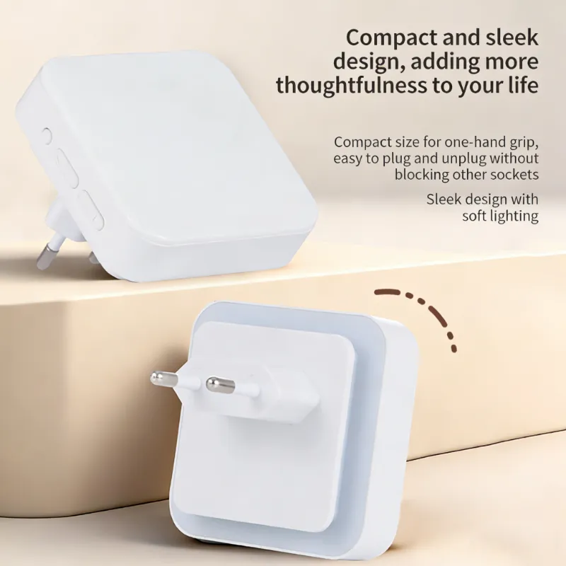 16 Bulbs EU Square Sensor Night Light Plug